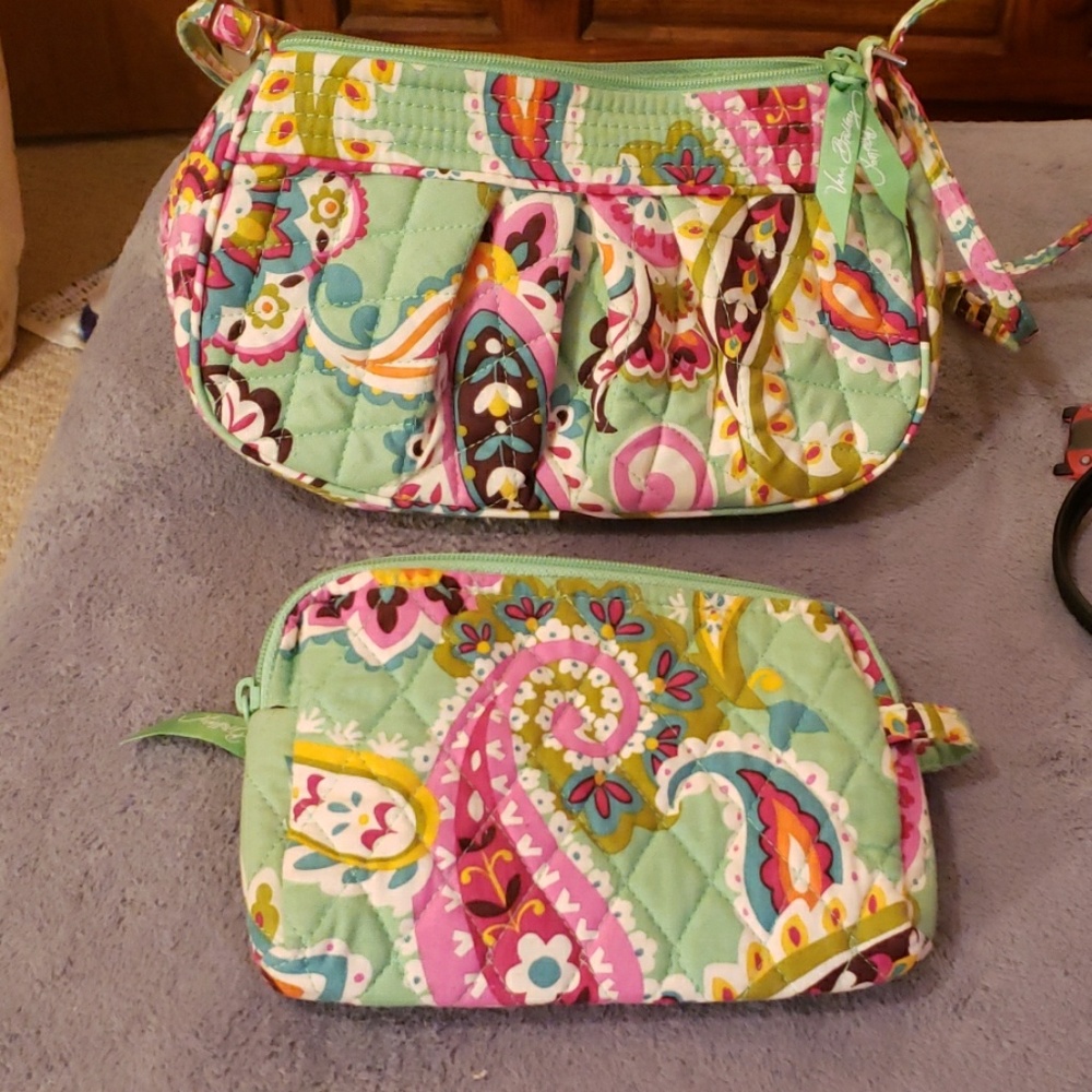 Vera Bradley small purse and make up pouch